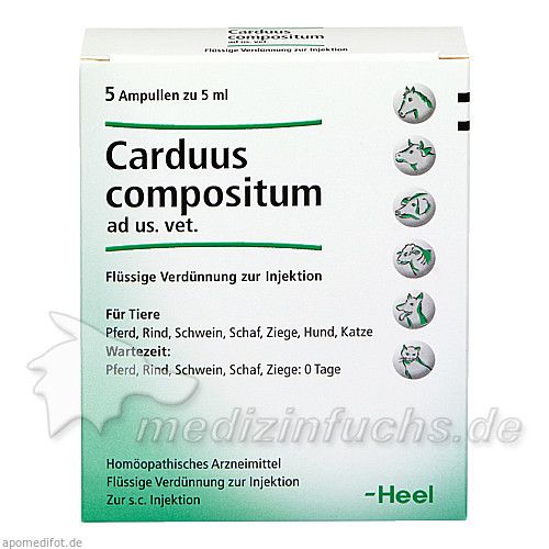 CARDUUS COMPOSITUM ad us.vet.Ampullen, 5X5 ML