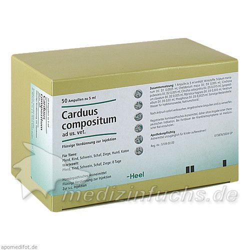 CARDUUS COMPOSITUM ad us.vet.Ampullen, 50X5 ML