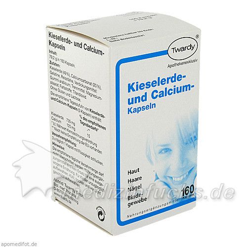 KIESELERDE U CALCIUM KAPS, 160 ST