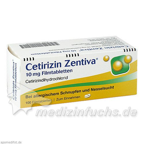 Cetirizin Zentiva 10 mg Filmtabletten, 100 ST