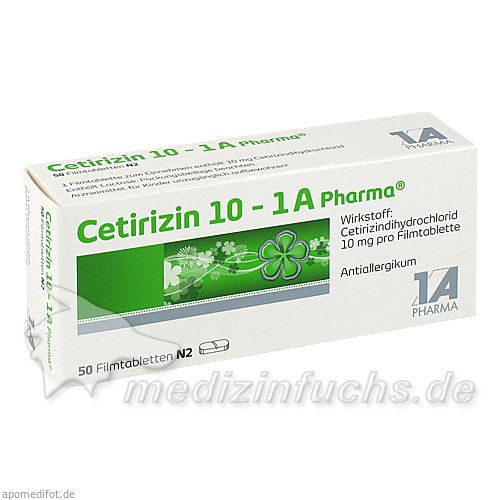 Cetirizin 10 - 1 A Pharma, 50 ST