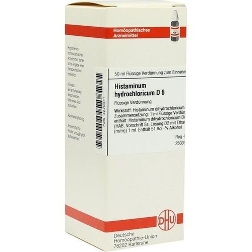 HISTAMINUM HYDROCHLOR D 6, 50 ML