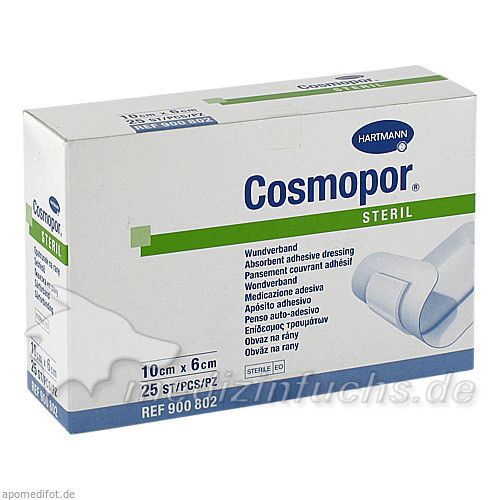 COSMOPOR STERIL 10X6CM, 25 ST