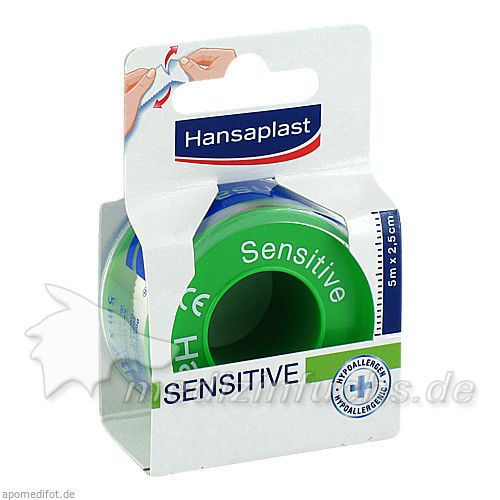 Hansaplast Fixierpflaster sensitive 5mx2.5cm, 1 ST