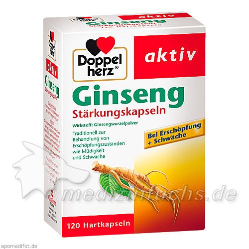 DOPPELHERZ GINSENG STAERKUNGSKAPSELN, 120 ST