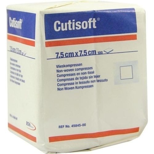 CUTISOFT VLIESKOMPRESSEN UNSTERIL 7.5X7.5CM, 100 ST