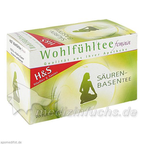 H&S Wohlfühltee feminin Säuren Basen Tee, 20 ST