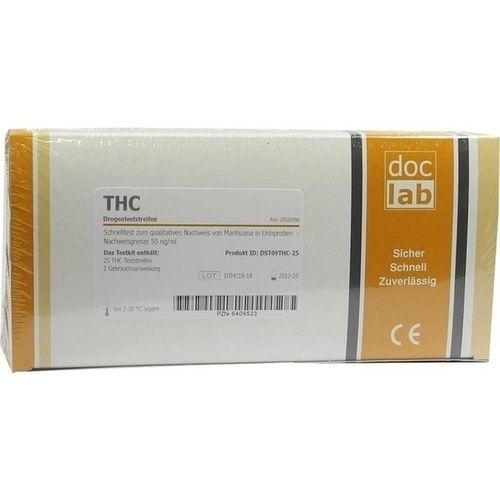 Drogentest THC Marihuana Teststreifen, 25 ST