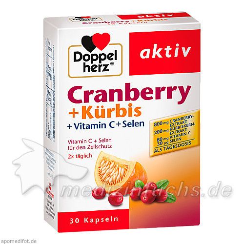 Doppelherz Cranberry + Kürbis, 30 ST