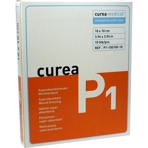 curea P1 10x10cm Superabsorbierender Wundverband, 10 ST