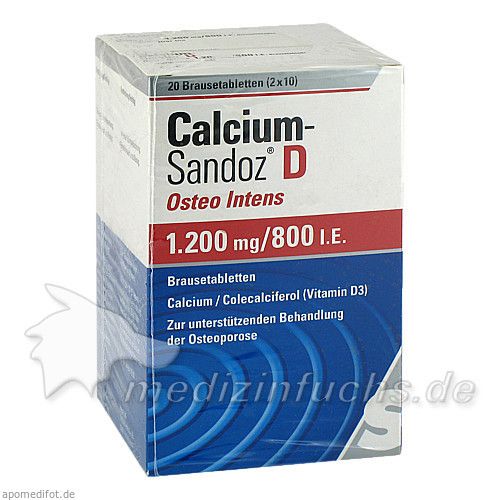 Calcium-Sandoz D Osteo intens 1200mg/800 I.E. Bta, 40 ST