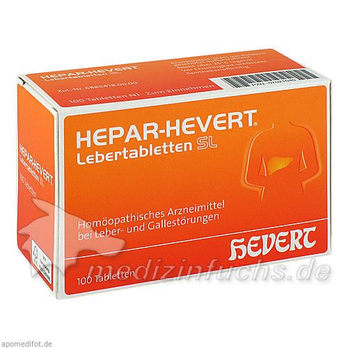 Hepar-Hevert Lebertabletten SL, 100 ST