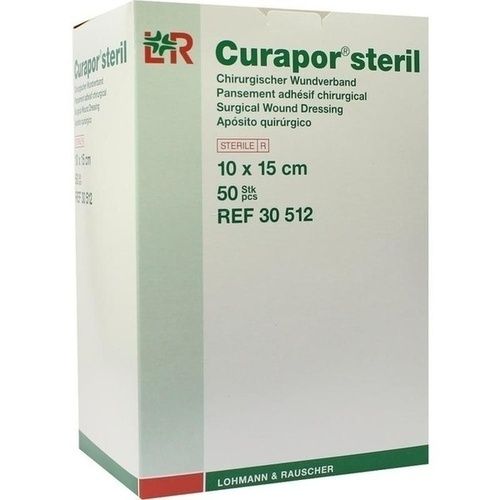 CURAPOR Wundverband steril chirurgisch 10x15 cm, 50 ST