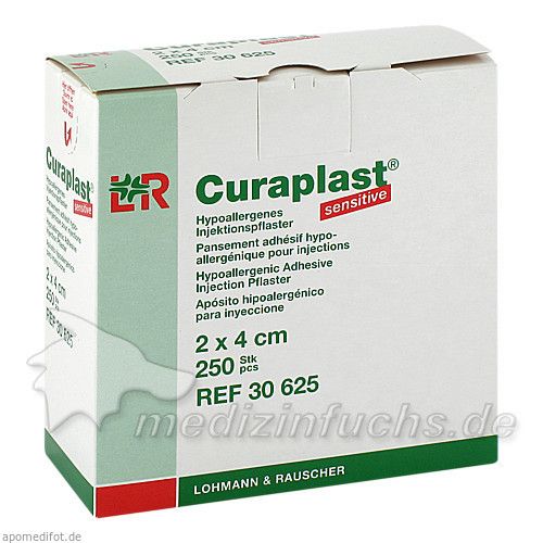 CURAPLAST INJEKTIONSPFLASTER SENSITIV 2X4CM, 250 ST