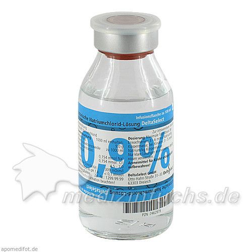 KOCHSALZ 0.9% DELTAMEDICA GLAS, 1X100 ML