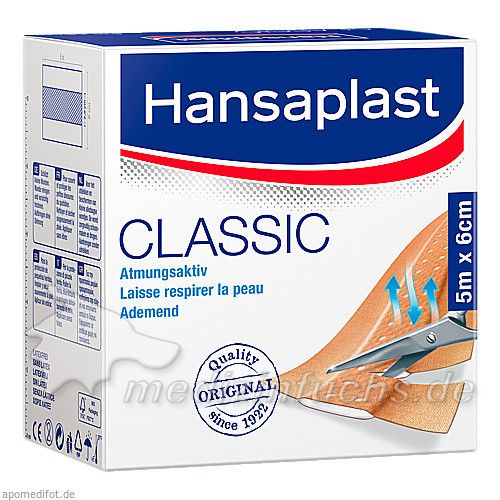 Hansaplast Classic 5mx6cm, 1 ST