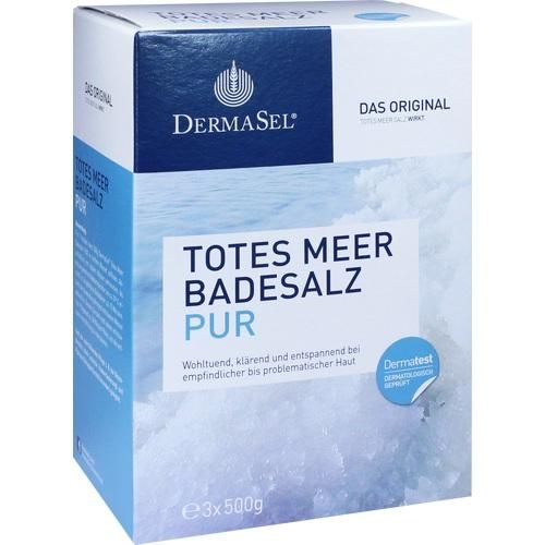 DermaSel Totes Meer Badesalz Pur, 1.5 KG