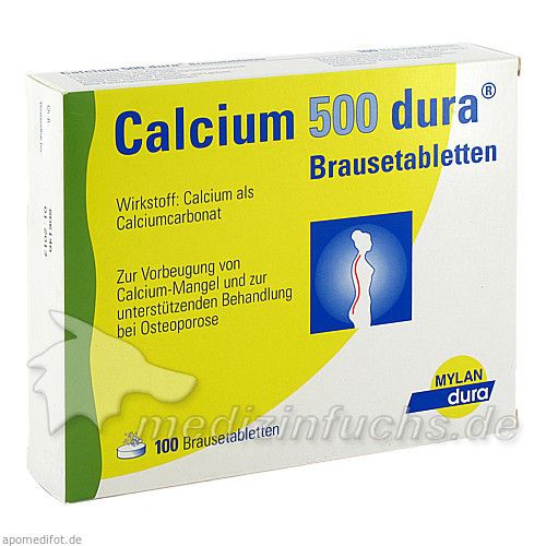 Calcium 500 Dura Brausetabletten, 100 ST