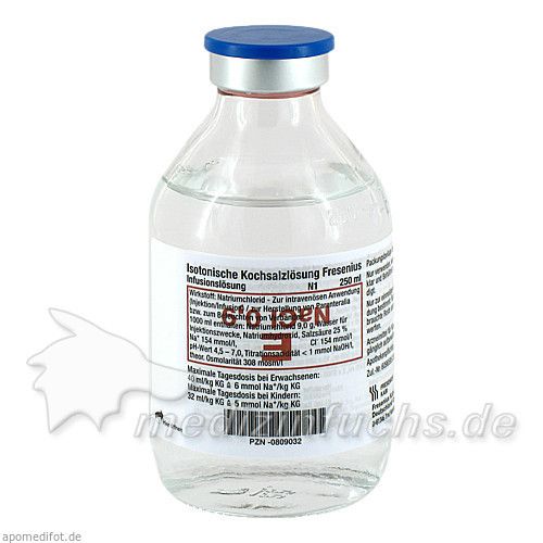 KOCHSALZLÖSUNG 0,9% Glasfl.Fresenius, 250 ML