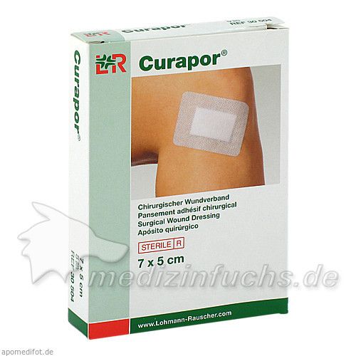 CURAPOR Wundverband steril chirurgisch 5x7 cm, 5 ST