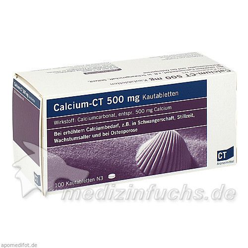 CALCIUM-CT 500 mg Kautabletten, 100 ST