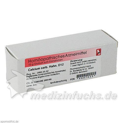 Calcium carbonicum Hahnemanni D12, 10 G