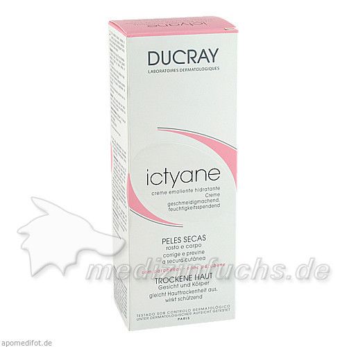 DUCRAY ICTYANE Creme Trockene Haut Gesicht&Körper, 200 ML