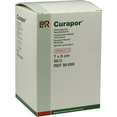 CURAPOR Wundverband steril chirurgisch 5x7 cm, 50 ST