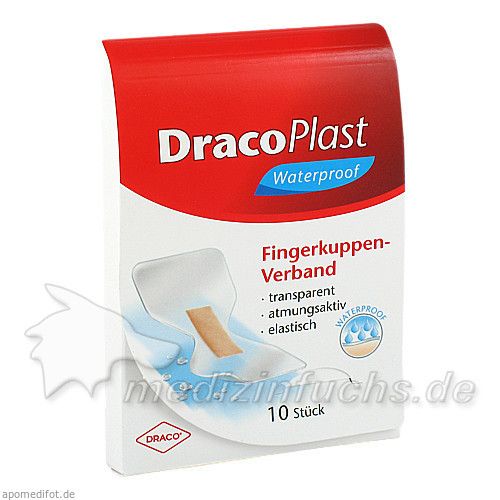 DracoPlast Waterproof Fingerkuppenpflaster, 10 ST