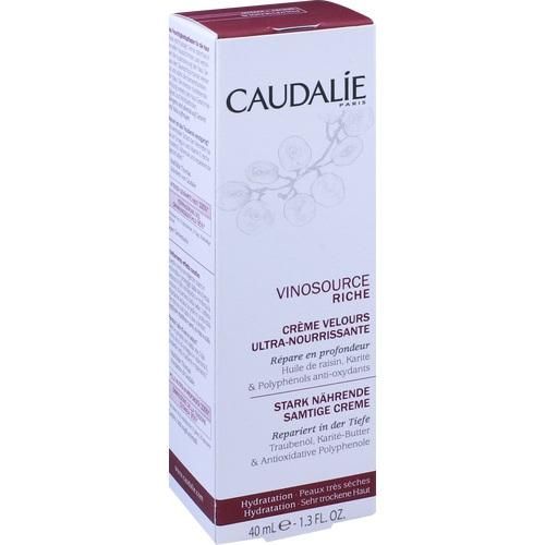 Caudalie Vinosource Riche Creme Velours Ult.-Nour., 40 ML