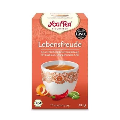 YOGI TEA Lebensfreude Bio Filterbeutel, 17X1.8 G