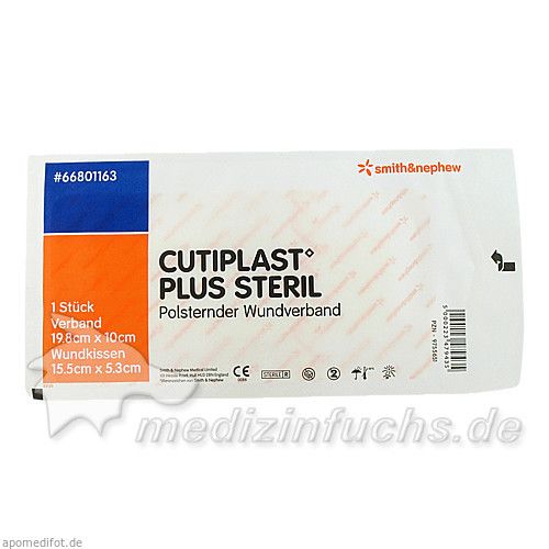 Cutiplast 10x19.8cm plus steril, 1 ST