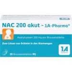 NAC 200 akut-1A Pharma Brausetabletten 20 St (артикул 562726) 