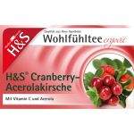 H&S Cranberry Acerolakirsche Filterbeutel 20X2.8 g (артикул 6582434) 